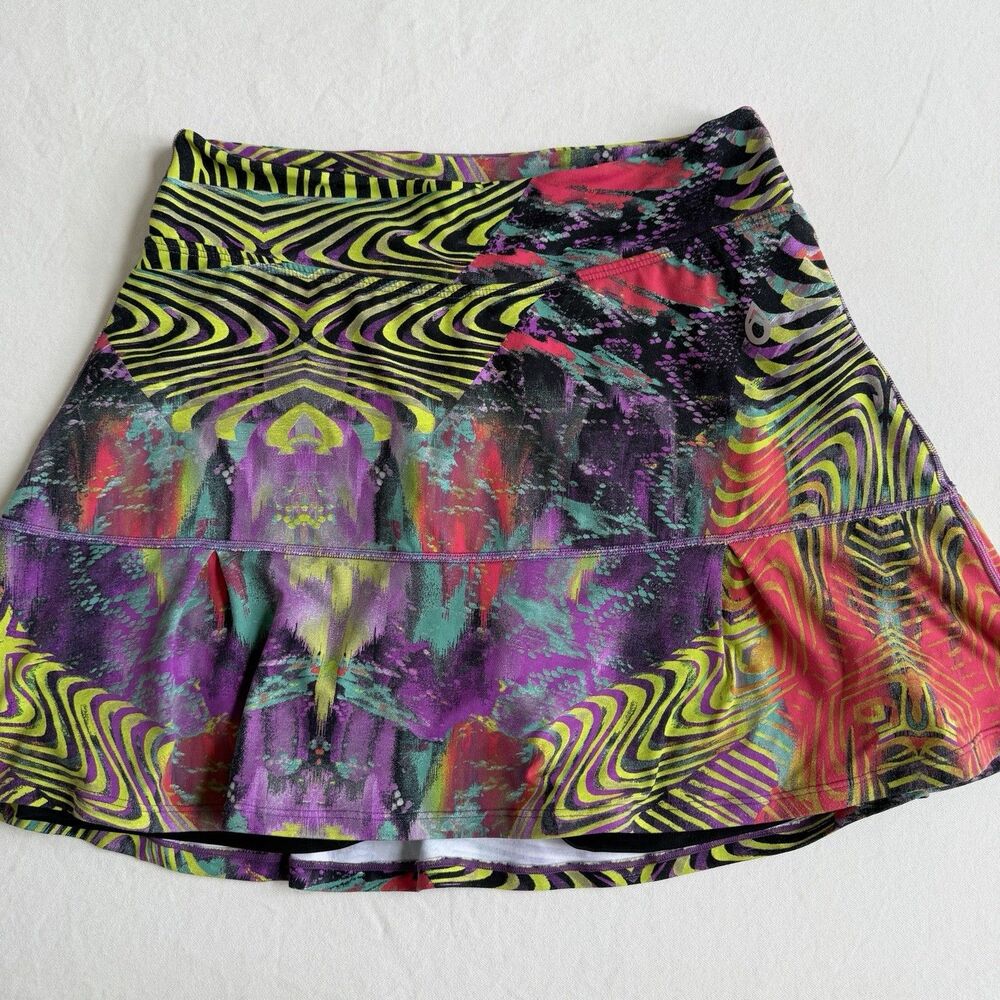 Dona Jo JoJo Golf Tennis Pickleball Skort Womens Size 2 Large Abstract Skirt